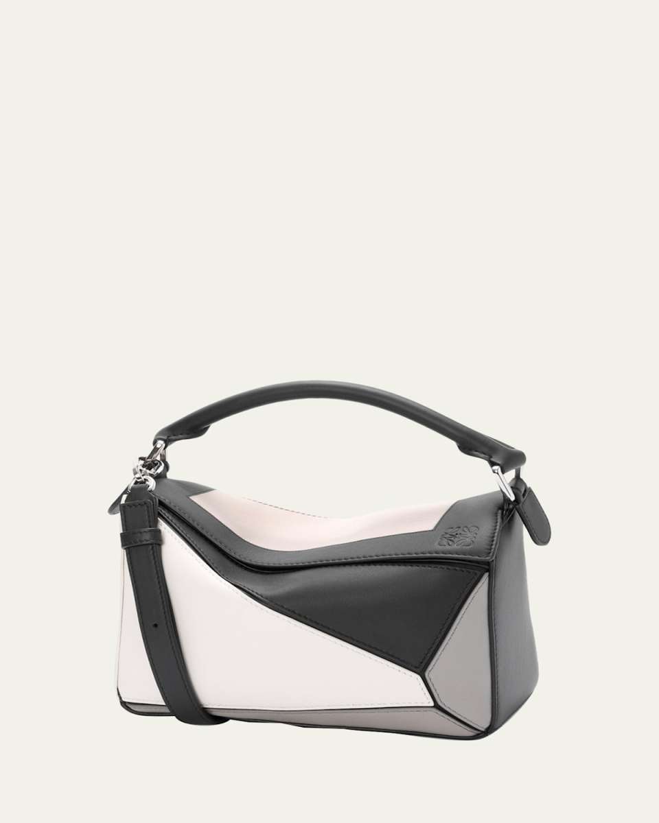 x Albers Puzzle Square Shoulder Bag in Leather